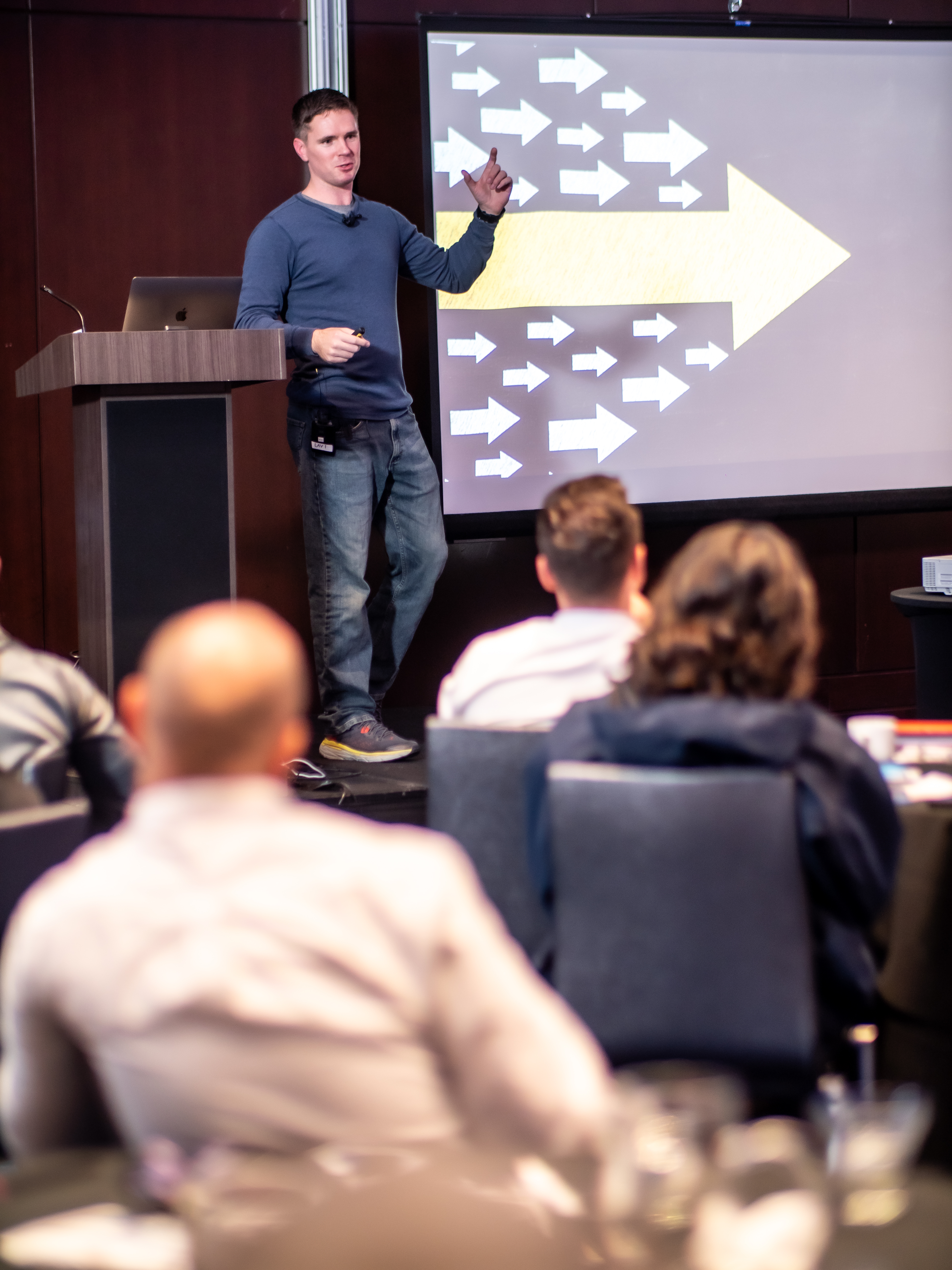 Jason Paris presenting the Life Arrow framework